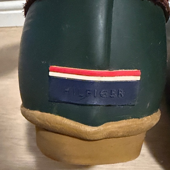 Tommy Hilfiger Brown and Green Lace Up Boots - Picture 3 of 6